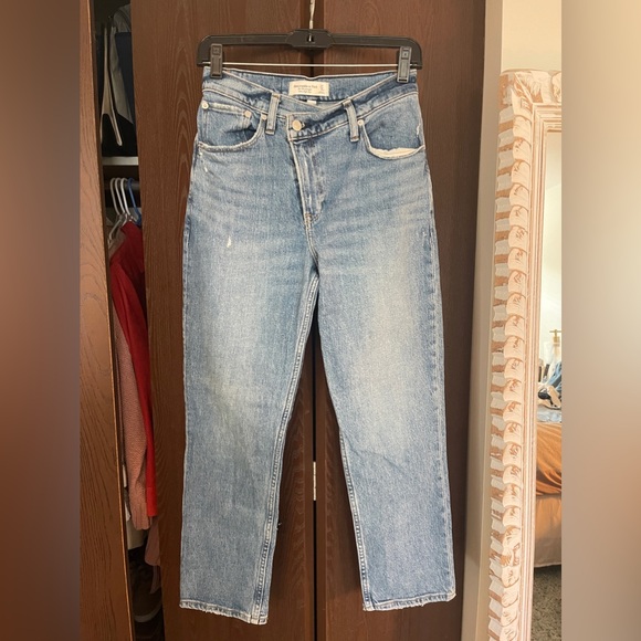 Abercrombie & Fitch Curve Love ‘90s Straight Ultra High Rise Jeans 27/4 xs - Picture 2 of 5